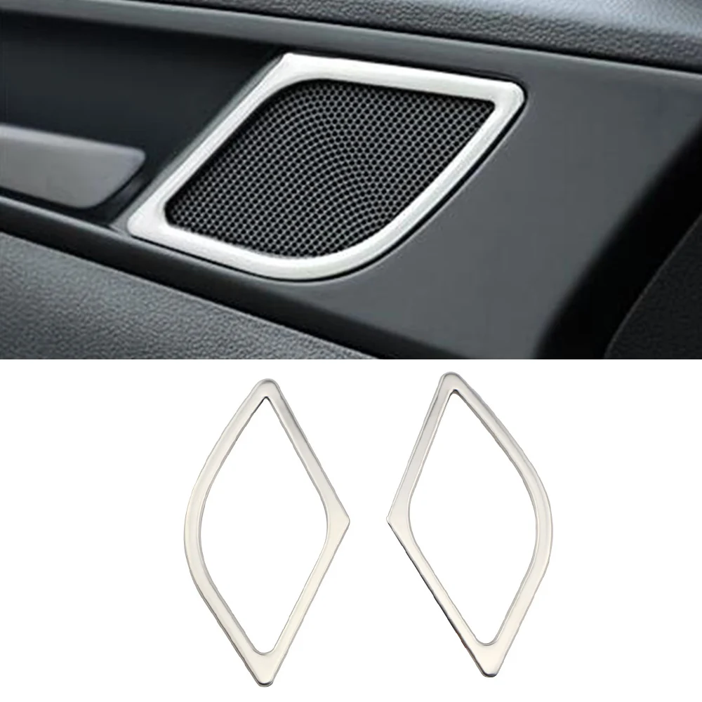Car Front Door Speaker Cover Trim for Hyundai Tucson 2015 2016 2017 2018 2019 2020 2Pcs/set Decorative Sticker Accessories