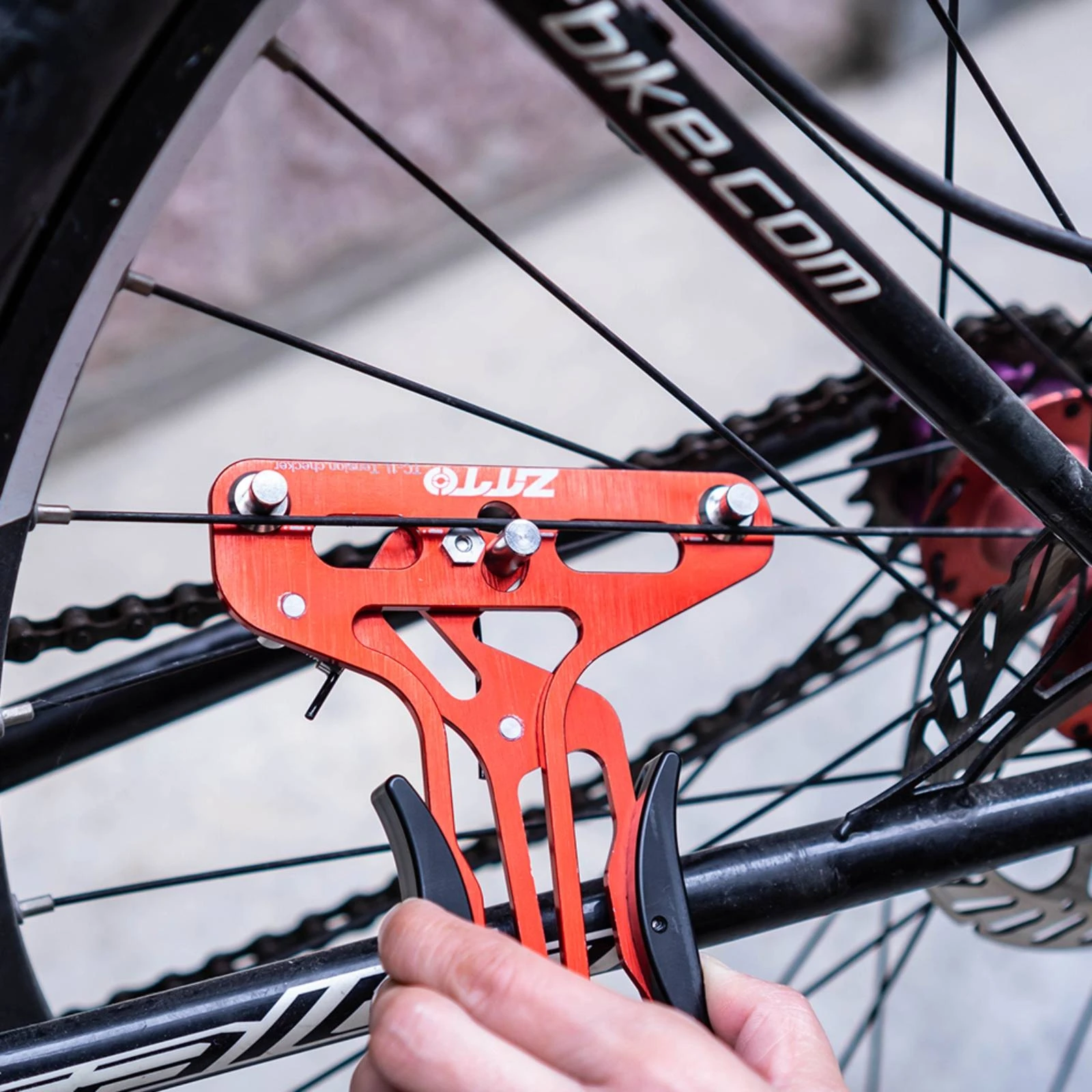 

Cycle Spoke Tensiometer Aluminum Alloy Bike Wheel Tension Meter Wheel Truing Calibration Tool Easy To Use for Cyclists