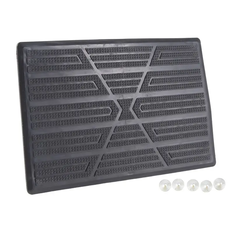 Top Sale Universal Car Floor Mat Pad Heel Foot Carpet Pedal Patch Cover Anti-Skid Pedal Mat - 25X16cm