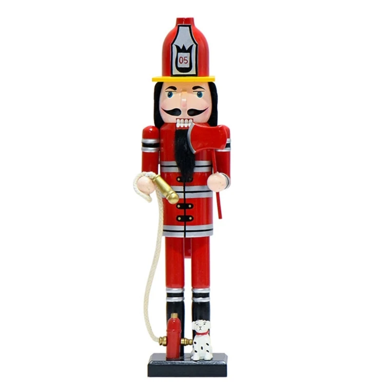 Multipurpose Christmas Nutcrackers Soldiers Sturdy Figures for Seasonal Fireplaces Embellishment Home Decoration