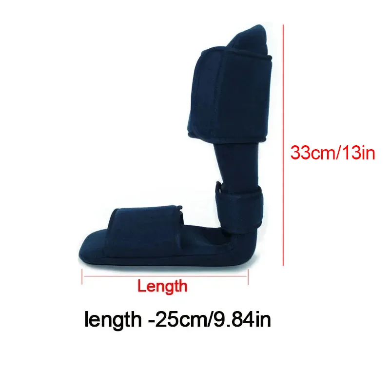 90 Degree Foot Ankle Brace-Foot Drop Night Correction Splint-For Ankle Fractures, Sprains, Dislocations