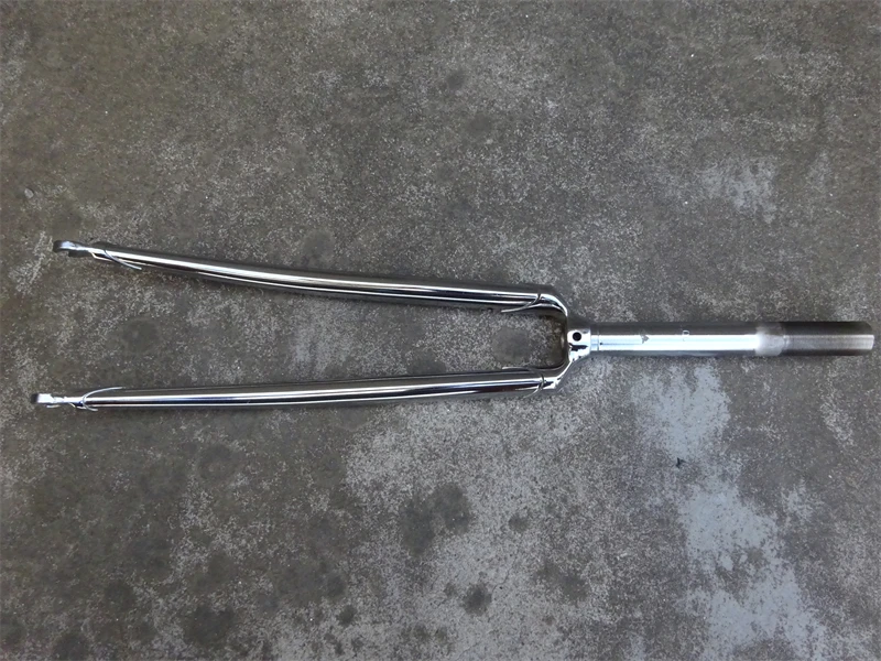 Vintage Road Bicycle Forks, 700C, 22.2mm * 25.4mm, Chromium-Molybdenum Steel Plating ForkBicycle Accessories