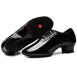 Indoor Children ballroom dance shoes boys profesional dance shoes mens latin practice Waltz Salsa dancing shoes for men leather