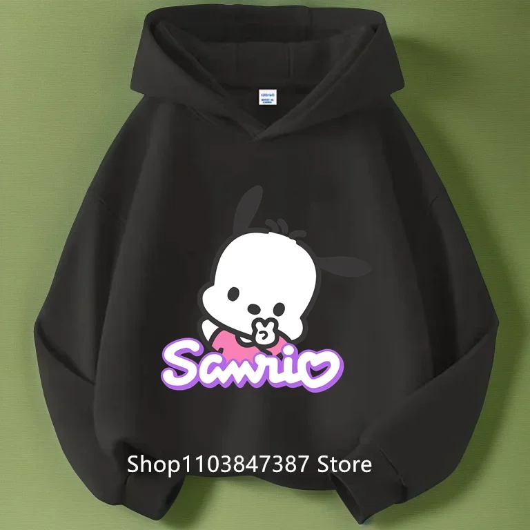 Pochacco hoodie Set Kids Anime autumn Tops Multiple Fashion Children\'s hoodie Round Neck Casual Sleeve Print Trucksuit