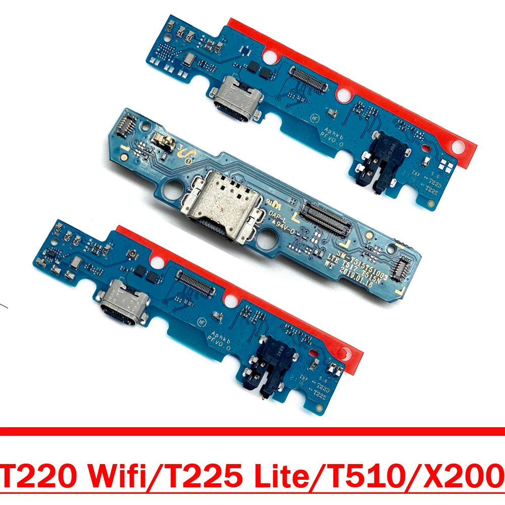 

USB-порт для зарядки, плата зарядного устройства, гибкий кабель для Samsung Tab A7 Lite T220 T225 X200 X205, разъем для док-станции с микрофоном