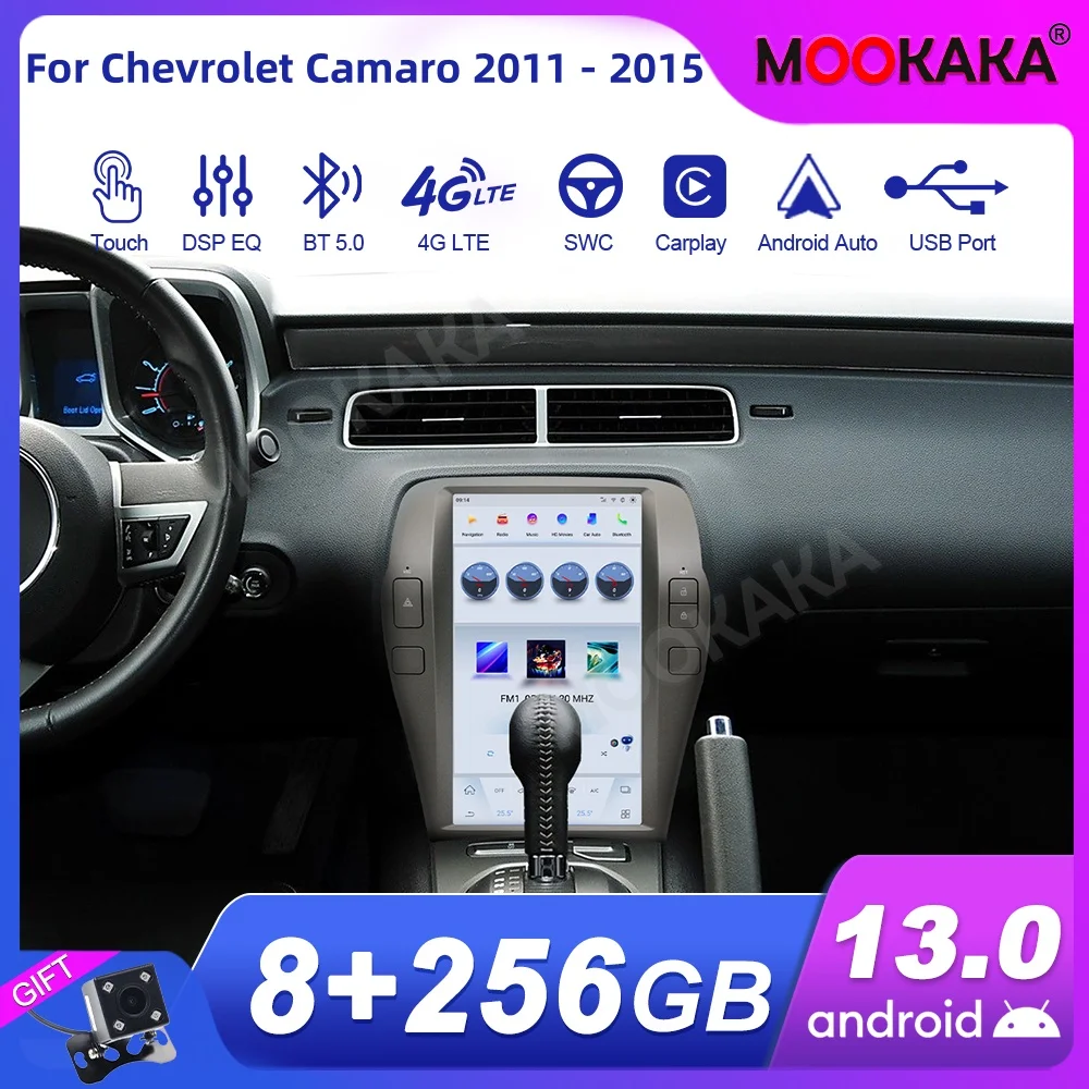 

Car Radio For Chevrolet Camaro 2011 - 2015 Wireless Carplay Android Auto Multimedia Player GPS Autoradio Stereo Head Unit Screen