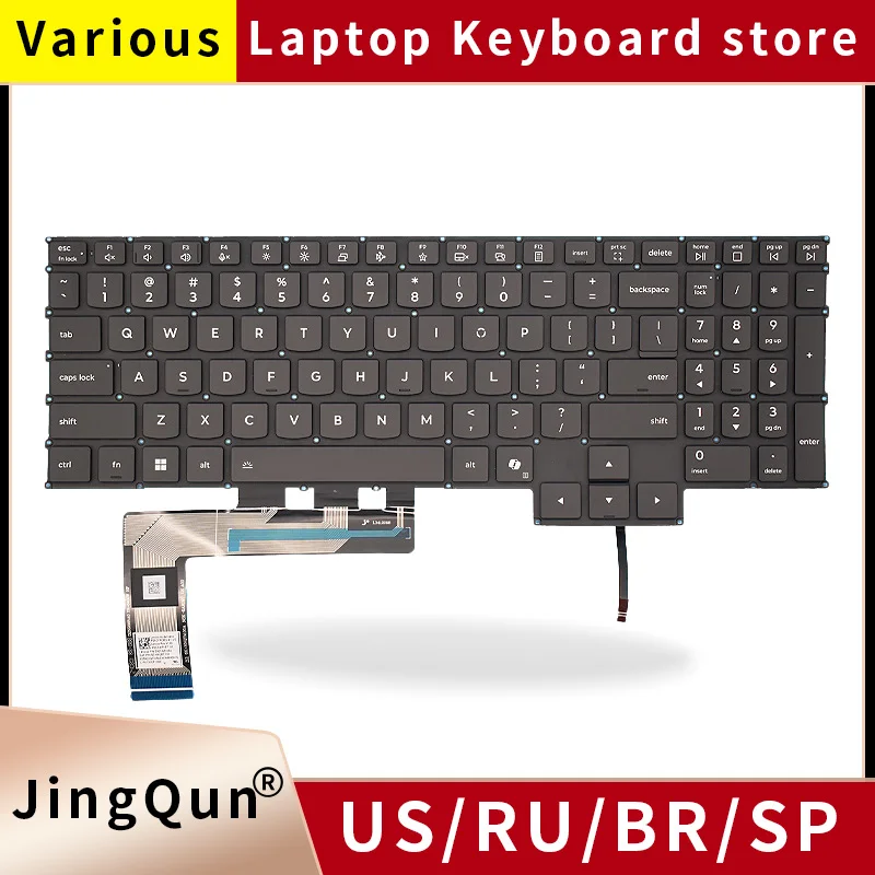 

Replacement US/RU/UK Laptop Keyboard For LENOVO Legion Y7000P R9000P Y7000 R9000 IRX10/AHP10/ADR10 2025 Layout Backlit