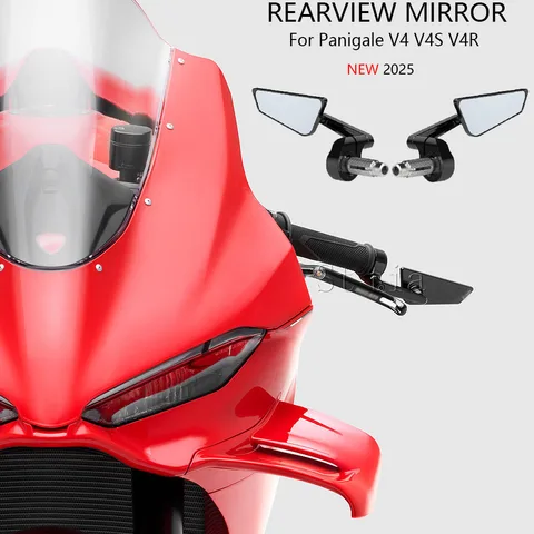 Ducati Panigale V4 V4S V4R, Совместимое Алюминиевое Боковое Зеркало Для Руля Мотоцикла, Новые Зеркала Заднего Вида