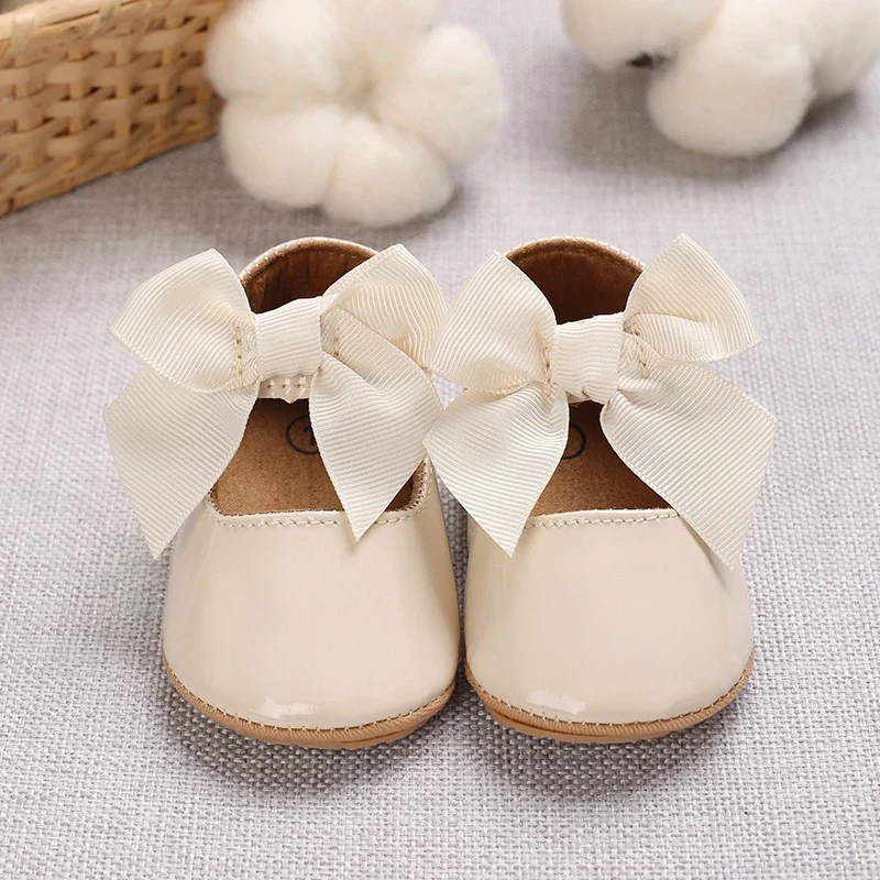 Süße weiße Spitze Baby Mädchen Prinzessin Schuhe Baby Mokassins Moccs Schuhe Schleife Fransen Gummisohlen rutschfeste Schuhe Krippenschuhe – Detail 26