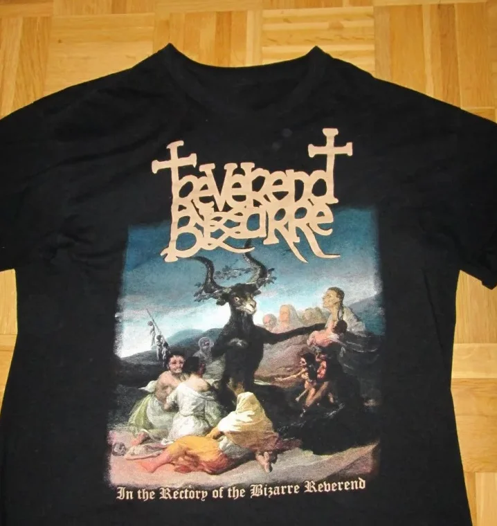 Reverend Bizarre Music For Lovers Black T-Shirt Cotton YG159