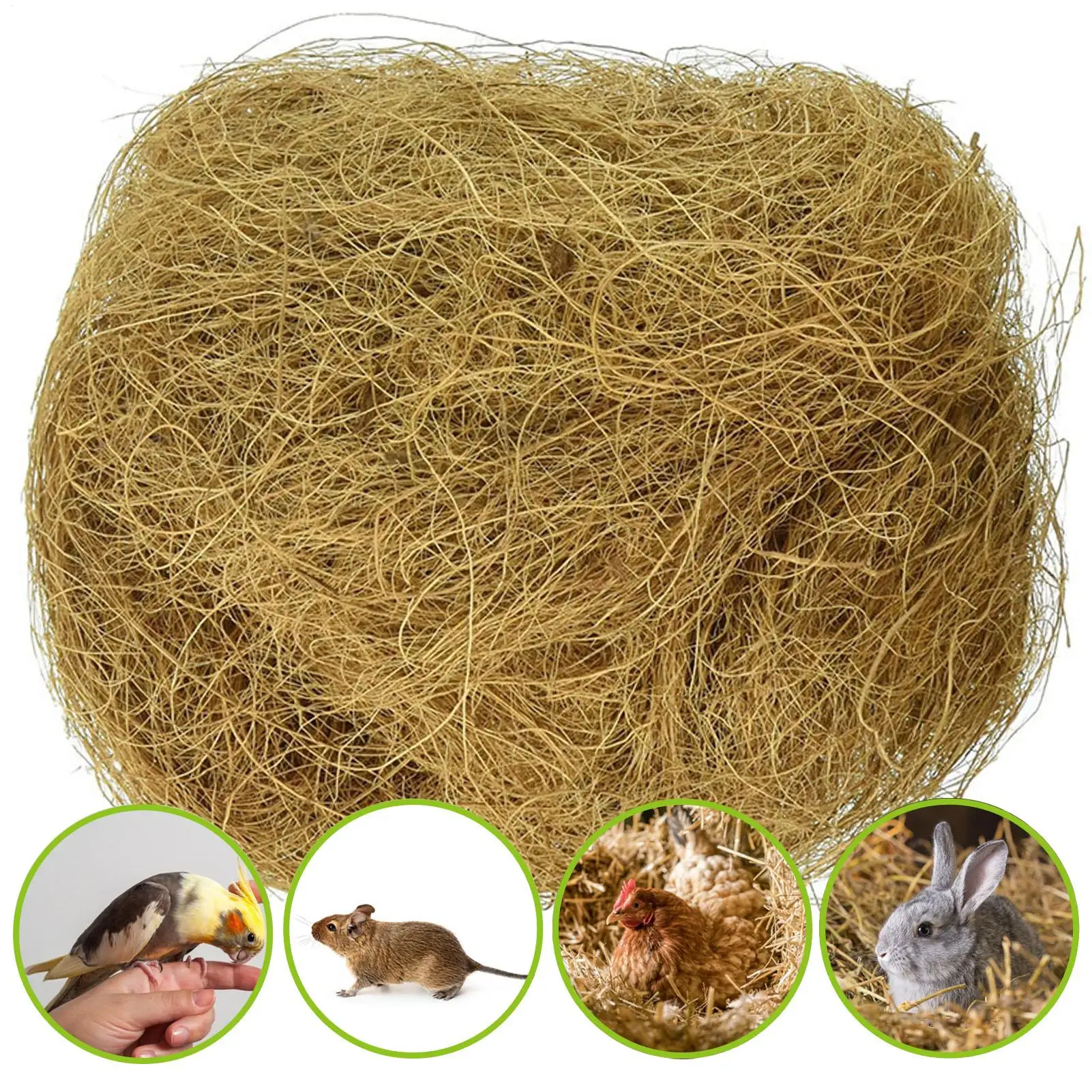 100g Natural Coconut Husks Fiber Flowerpot Cover Weedproof Protect Garden Flower Plant Soil Keep Warm Reptile Bedding Bird Nest