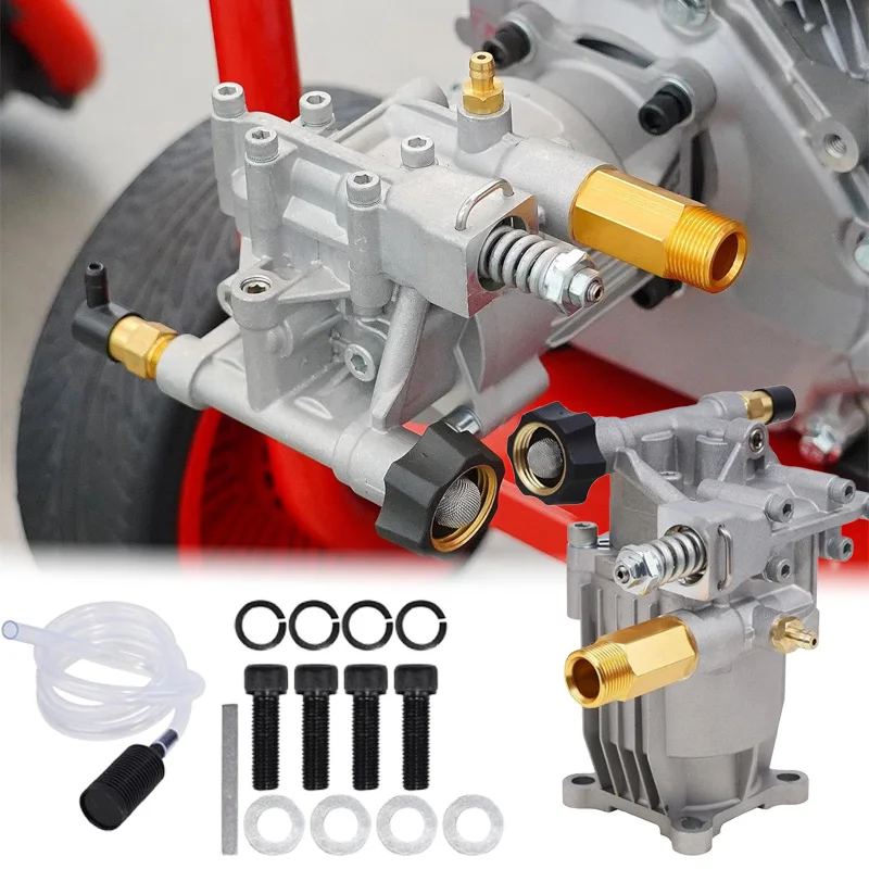 

Горизонтальный насос для мойки 3400PSI, 25 галлонов в минуту, 34 вала, сменные насосы для мойки, детали насоса под давлением коммерческого класса, аксессуар