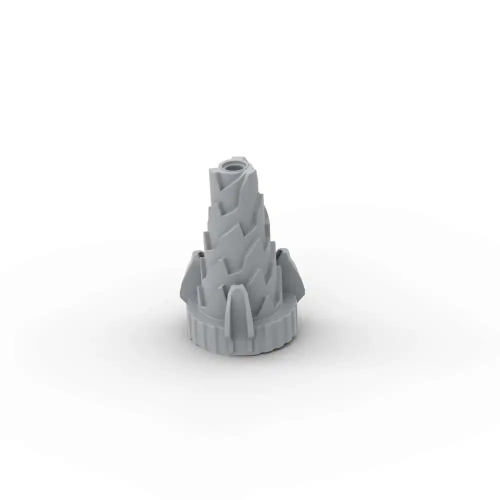 MOC 1PCS Part Bricks 64713 Cone Spiral Building Blocks Set Jagged Step Drill House Castle Assemble Toys Children Birthday Gifts