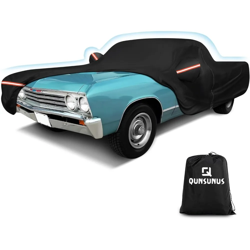 

Outdoor Protective Car Cover for Chevrolet El Camino 1964-1967 & 1978-1987, Zippered Full Body Car Cover