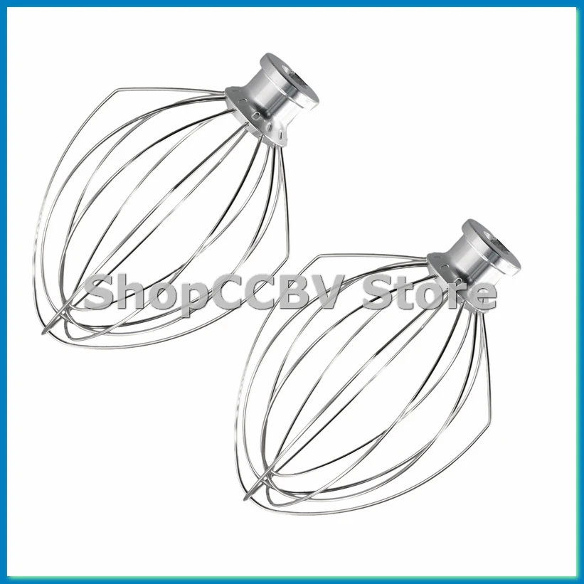 

for K5AWW Wire Whip Replacement for Kitchen 5QT 5K5SS 5KPM5 Mixer for 5 Quart Lift Machines Wire Whip 2Pcs-A50M