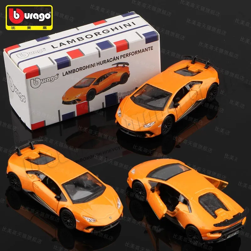 Nowy styl Bburago1:64 Lamborghini Huracan & Urus & Revuelto Die-Cast Model kolekcji samochodów prezent zabawka samochód hurtownia