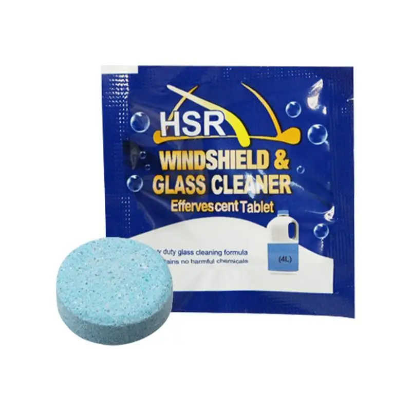 Car Glass Cleaner Tablets Windscreen Washer Fluid Window Wiper Solid Tablets Vehicle Windshield Cleaning Supplies For Minivans