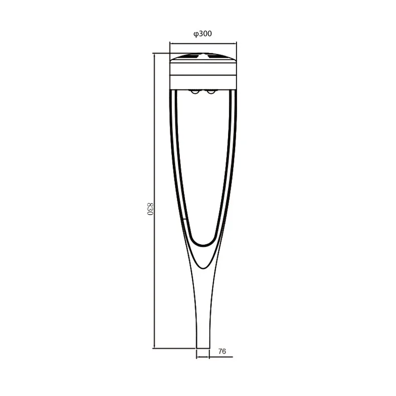 Алюминиевый литой уличный фонарь для дорог сообщества, уличный ландшафтный светильник, светодиодный садовый светильник из алюминиевого профиля