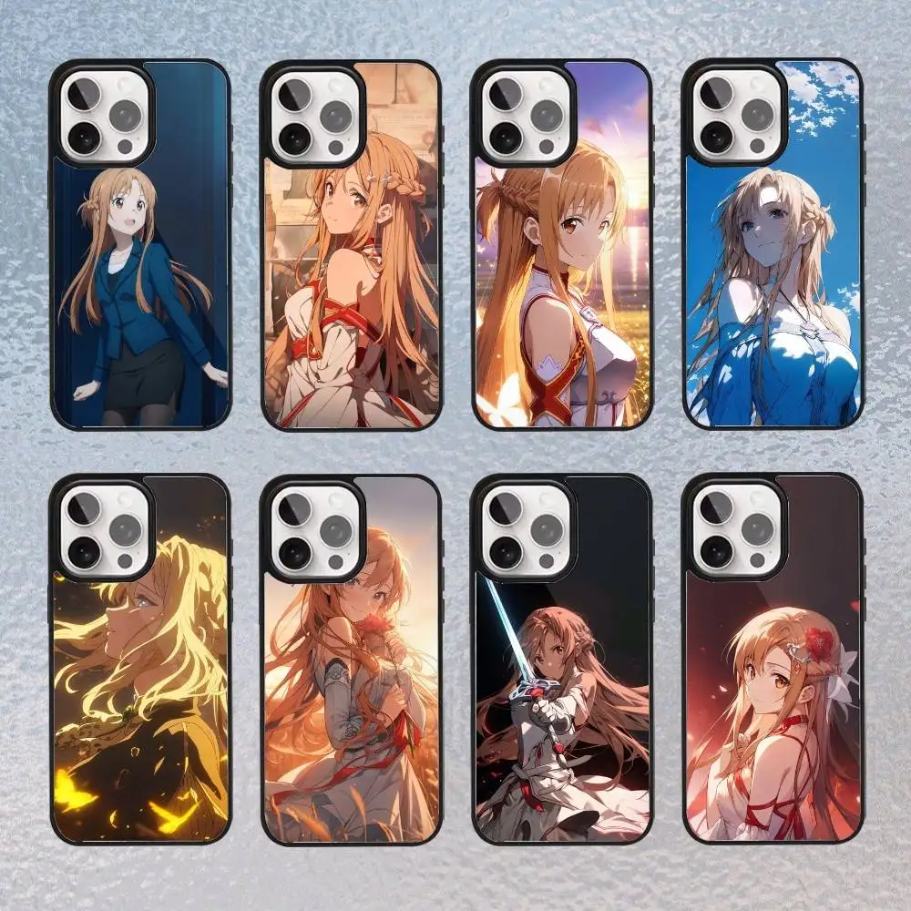 

Yuuki Anime A-Asuna Phone Case For iPhone Magsafe Magnetic 17,16,15,14,13,12,11 Wireless Charging cover