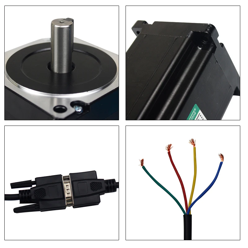 Imagem -05 - Nema 34 Kit de Motor Deslizante de Loop Fechado de Fases Servo Driver Híbrido Hbs86h Hbs860h Hbs86 Mais 86hb250156b 12n.m 86