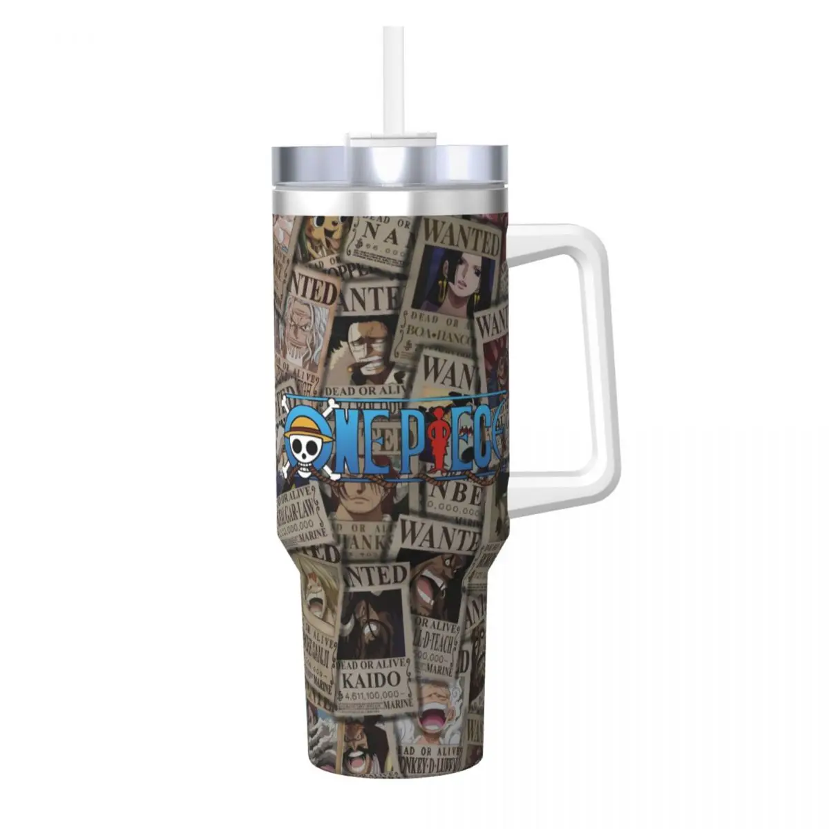 Stainless Steel Tumbler O-One Anime P-Piece Thermal Mug Portable Cold Drink Car Mugs Travelist Custom Water Bottle