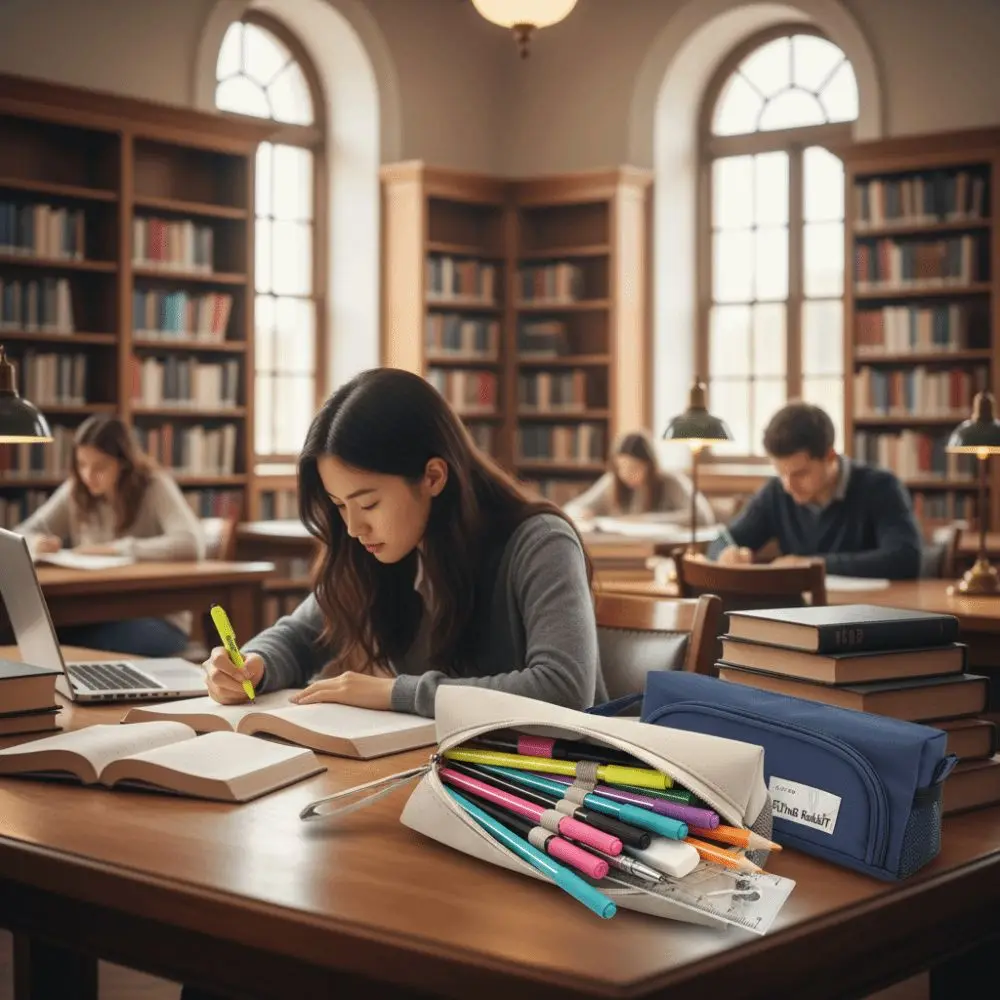 

Large Capacity Pencil Case Portable Design Multilayer Storage Pen Box Solid Color Multilayer Pencil Case School Supplies