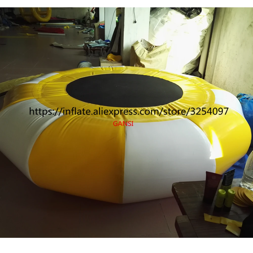 Jumping Water Game Kids Inflatable Floating Trampoline 3M Inflatable Water Trampoline For Aqua Park