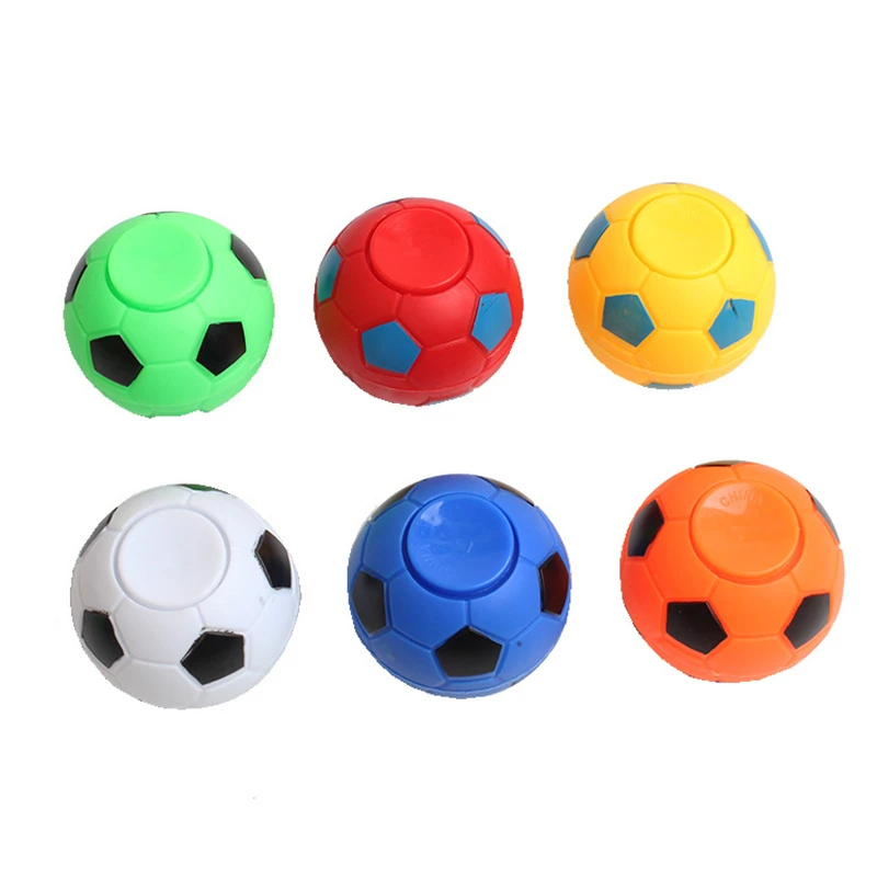 1pc 35mm Kawaii Mini Football Fidget Spinner Spinning Top decompressione della punta delle dita antistress Fidget Toys