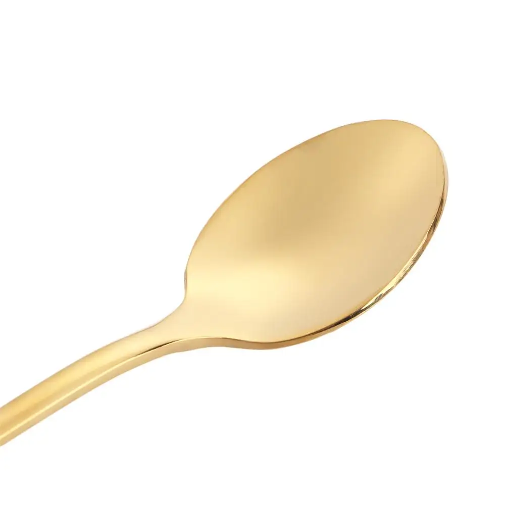 24cm Mixing Stainless Steel Home Kitchen Tools Long Handle Spoon Ice Cream Spoon Coffee Spoon Teaspoons view 2