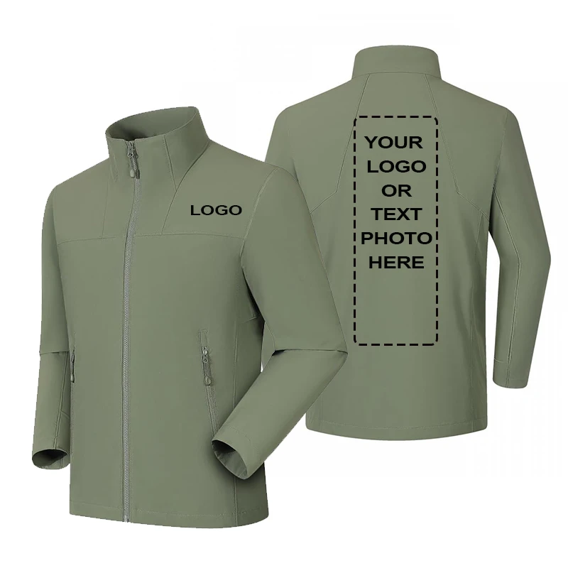 Graphene Heating Jacket with Detachable Hood, Thermal Fleece Lined Windproof Raincoat for Hiking Skiing, Free Logo Printing