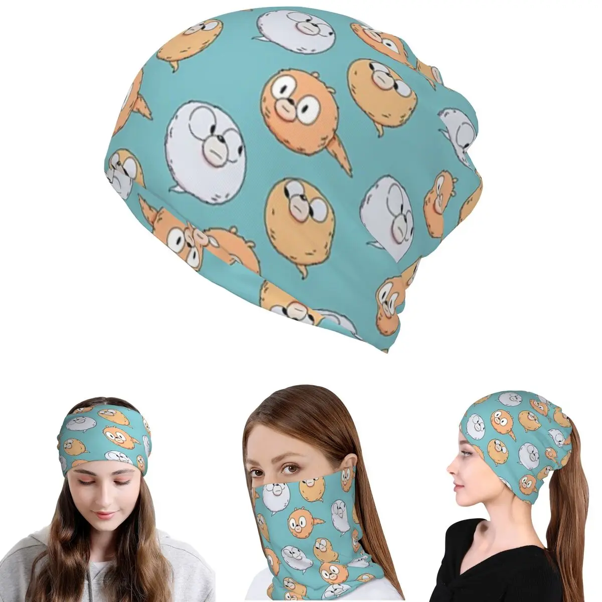 

Woffs Hilda Bandana Neck Gaiter Wrap Mask Scarf Warm Cycling Scarf Beanies Hat for Men Women Adult All Season