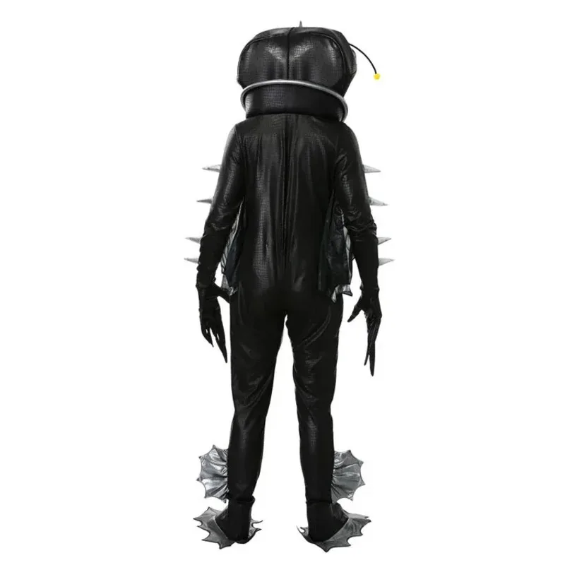 Qq28Halloween monstro peixe Adulto crianças pai-filho roupa animais do mar profundo ângulo cosplay traje escola realizar