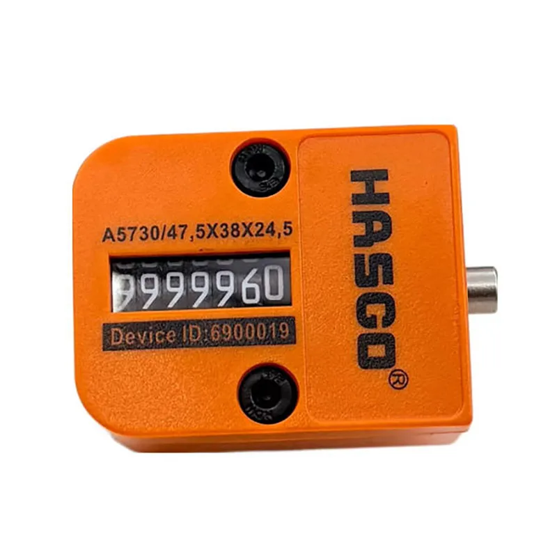 7 Digit Mechanical Square Mold Counter A5730, Industrial Injection Molding Shot Count Recording Device