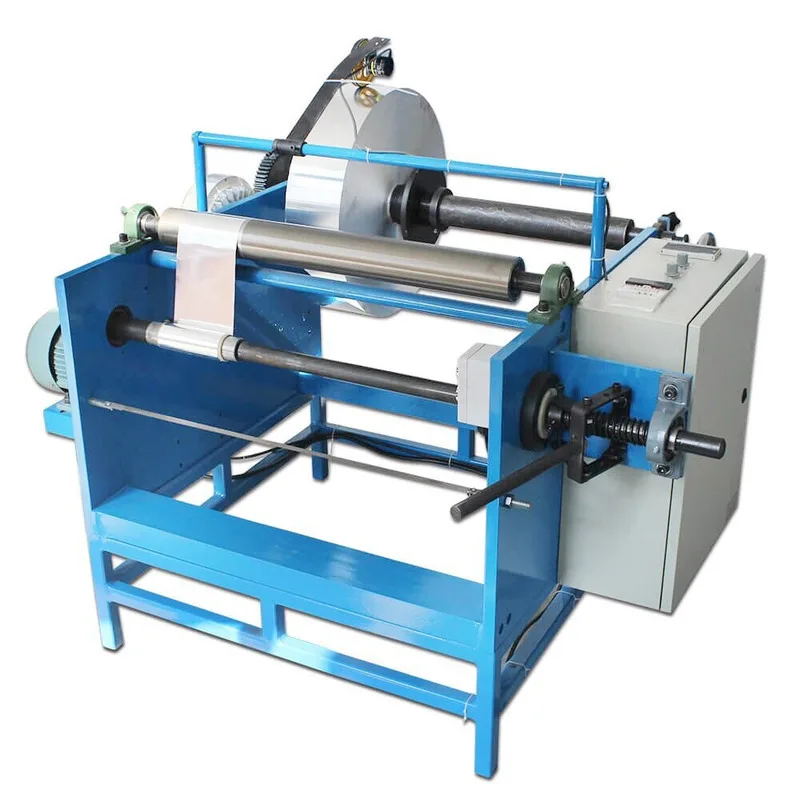 Low Price Direct Machine, Manual Motor, Aluminum Foil Cling Film, Silicone Oil Paper Rewinding Machine for Sale