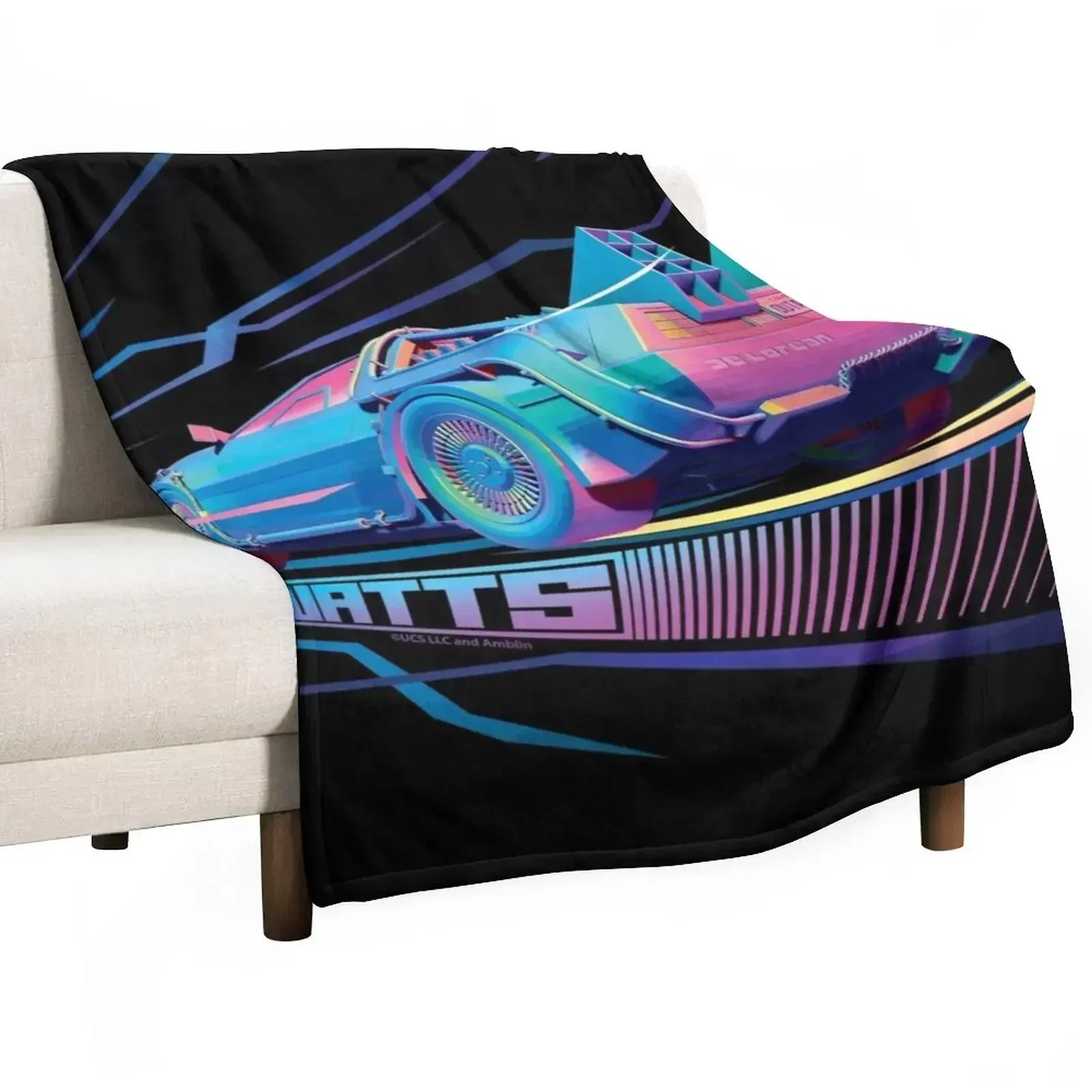 Back to the Future - 1.21 Gigawatts Throw Blanket Bed Fashionable Thermal Soft Plaid Polar Blankets