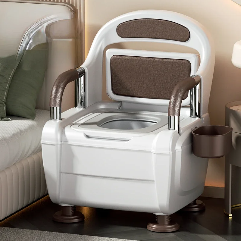 

Professional Design Toilet for The Elderly and Sick Household Luxury Portable Portable Toilet Bedside Size Toilet Chair Booster