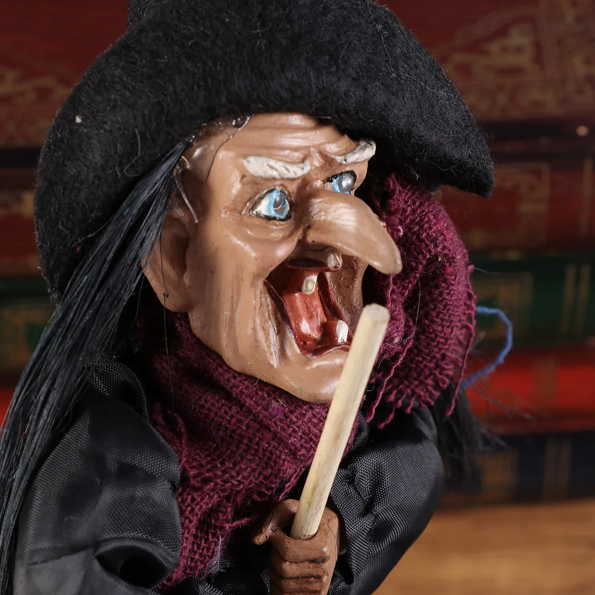 

Halloween Hanging Witch Scary Sound Control Touch Activated Eyes Glow Horror Hanging Decoration Halloween Props