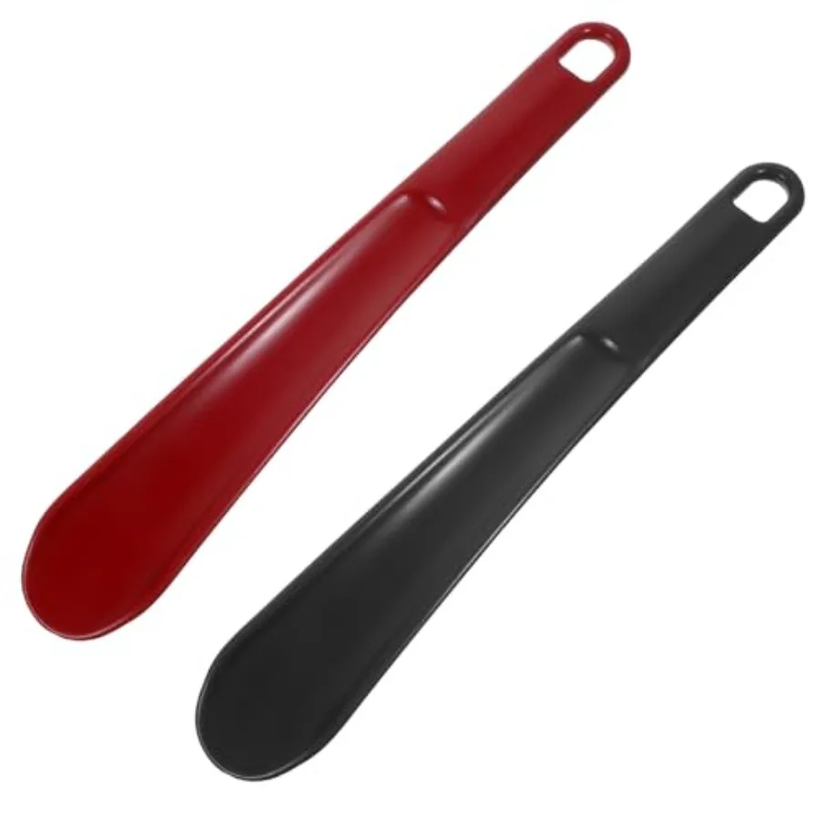 

2-Pack Long Handle Plastic Shoe Horn, Shoehorns for Traveling, Shoe Stick Helpers to Put on Your Ski Boot