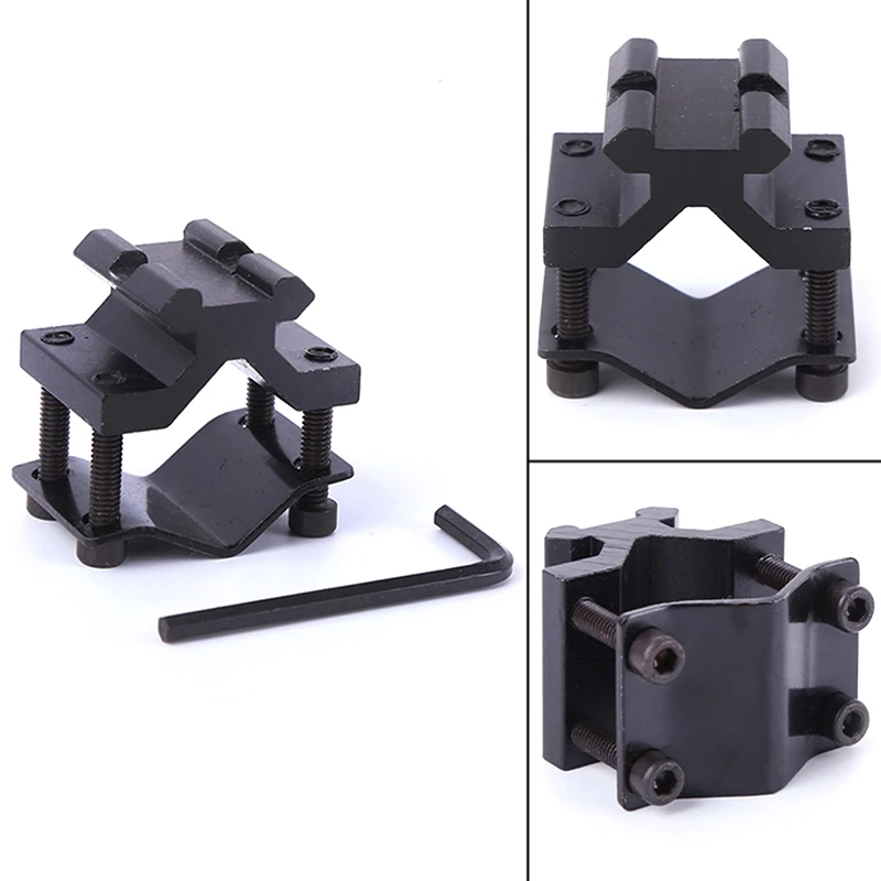 Tactical Universal Adjustable Rail 20mm Mount Adapter for Scope Flashlight Laser