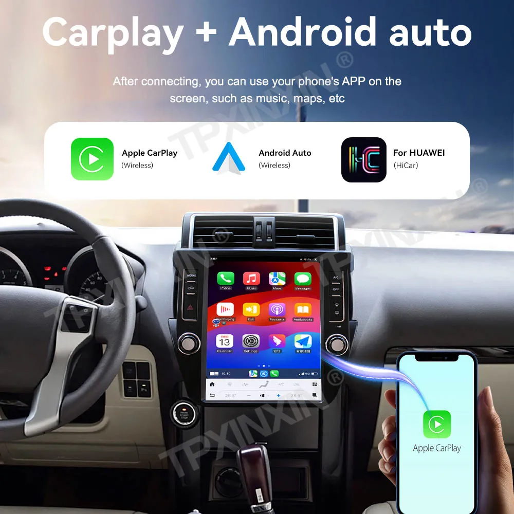 

For Toyota Prado 2014-2017 Android Car Radio Multimedia Video Player Wireless Carplay Autoradio Stereo GPS Navigation Head Unit