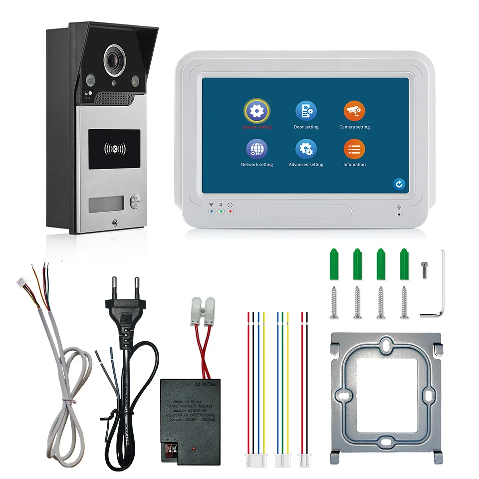 

7-дюймовый IPS-экран 2MP 1080P Tuya APP WIFI дверной телефон домофон визуальный дверной звонок 120 градусов широкий угол домашней безопасности дверной просмотрщик