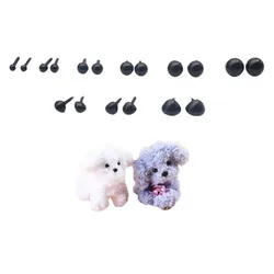 200pcs Black 3/4/5/6/7/8MM Safety Plastic Eyes Eyeballs Nose Needle Felting DIY Crafts Bear Toy Animal Doll Making Accessories
