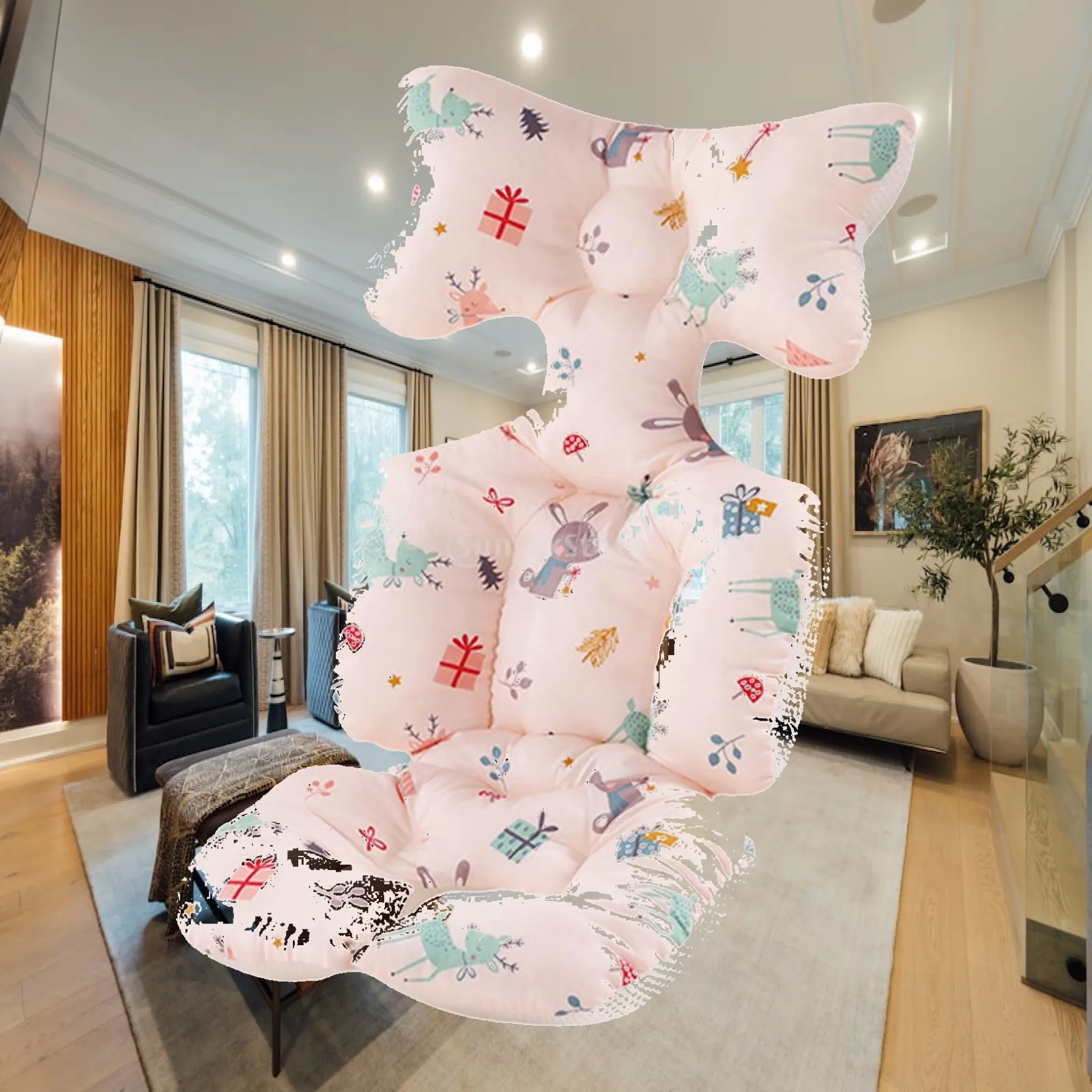 Stroller Cool Mat for Baby Carriage Breathable Cotton Cushion with 3D Air Ventilation for Summer Infant for seat Comfort