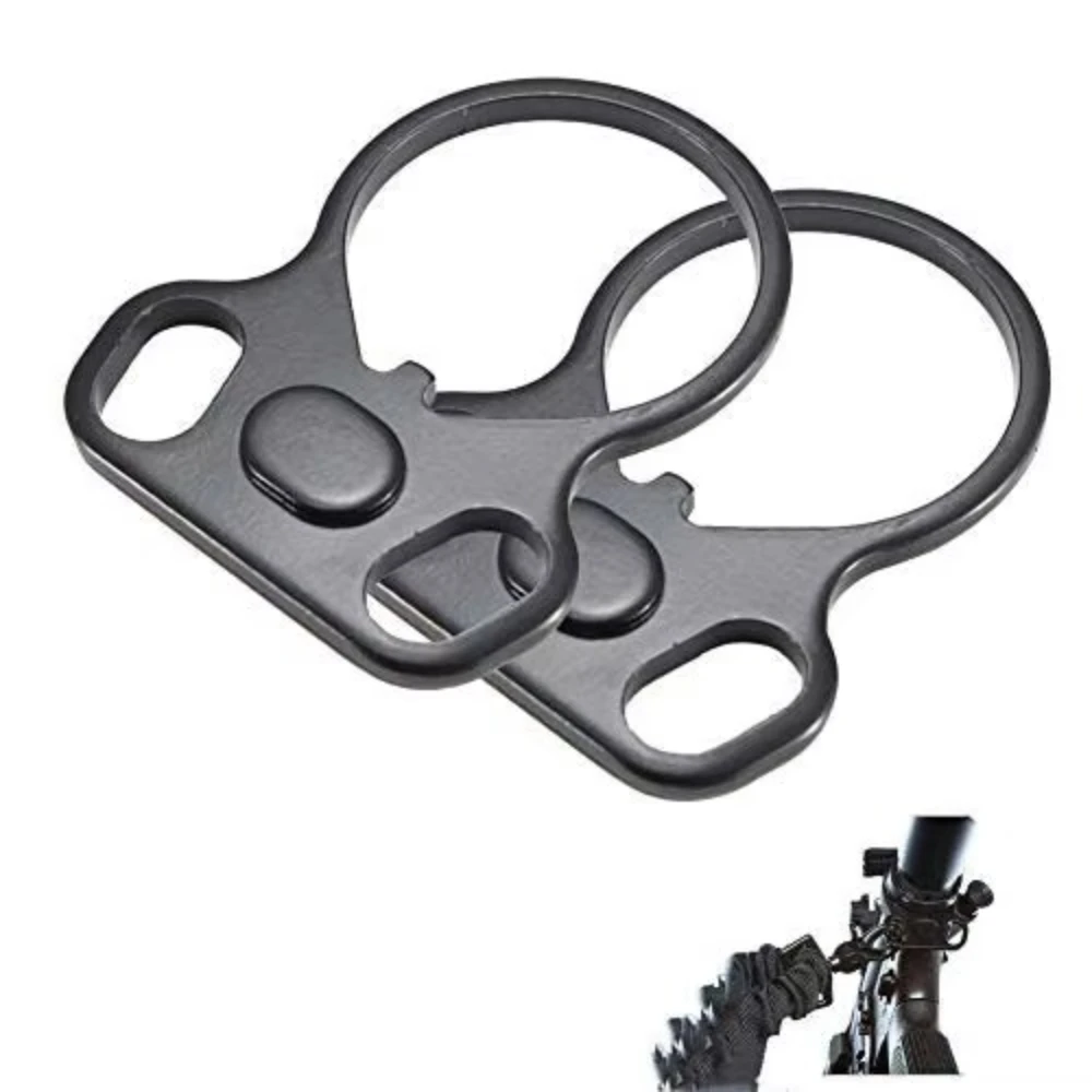 

Тактическая концевая пластина для винтовки, адаптер для ремня с двойной петлей, двустороннее крепление для ремня с одной точкой для AR-15 M4, аксессуары для охотничьего ружья