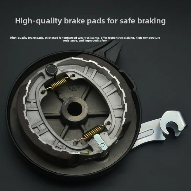 Electric vehicle brake assembly, brake caliper brake pads, universal for electric motorcycles, 110 type drum brake pads