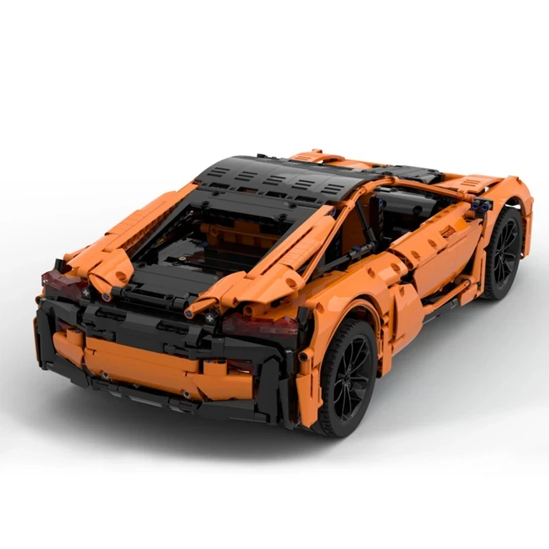 3282pcs MOC Orange Super SportsCar I8 Compatible 42056 Buidling Blocks Bricks Educational Puzzle Toys Birthday Gifts