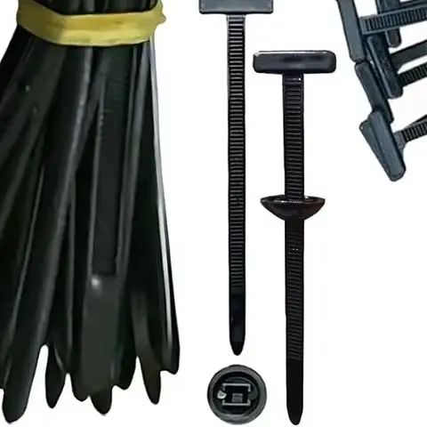 Multipurpose For Car Daily Repair 10-100Pcs Nylon Universal Cable Tie Buckle Self-Locking Zip Ties Holder With Pin Button