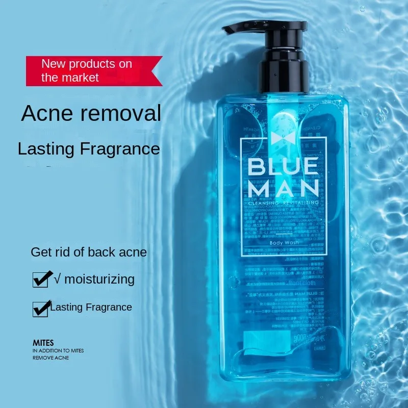 Cleansing and Revitalizing Body Wash for Men with Acrid Removal and Sea Salt Special Long Lasting Fragrant Cleaning Body Wash