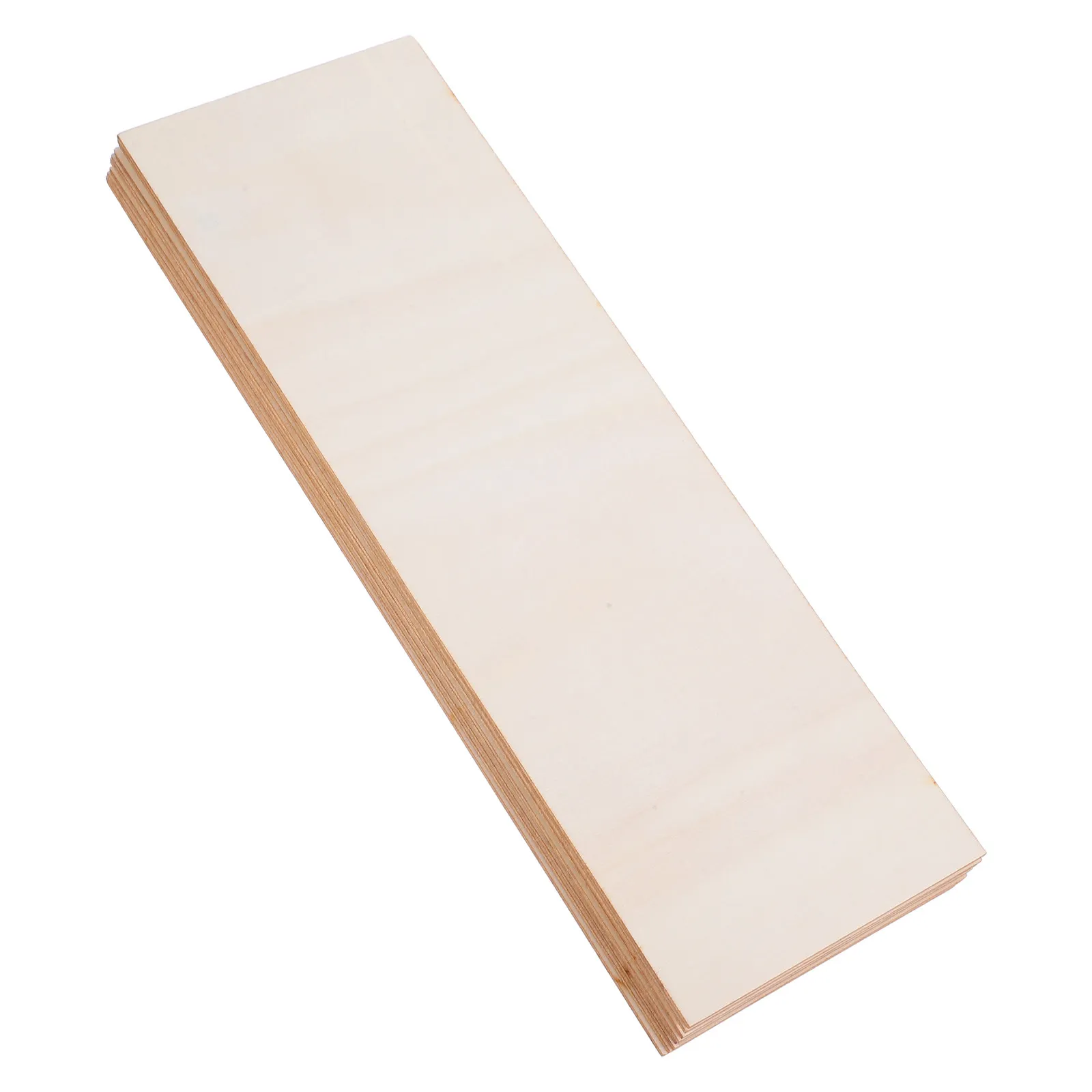 8Pcs Wood Boards Rectangle Unfinished Wood Sheets for Painting Drawing Engraving DIY Crafts Painting Supplies Board Decoration