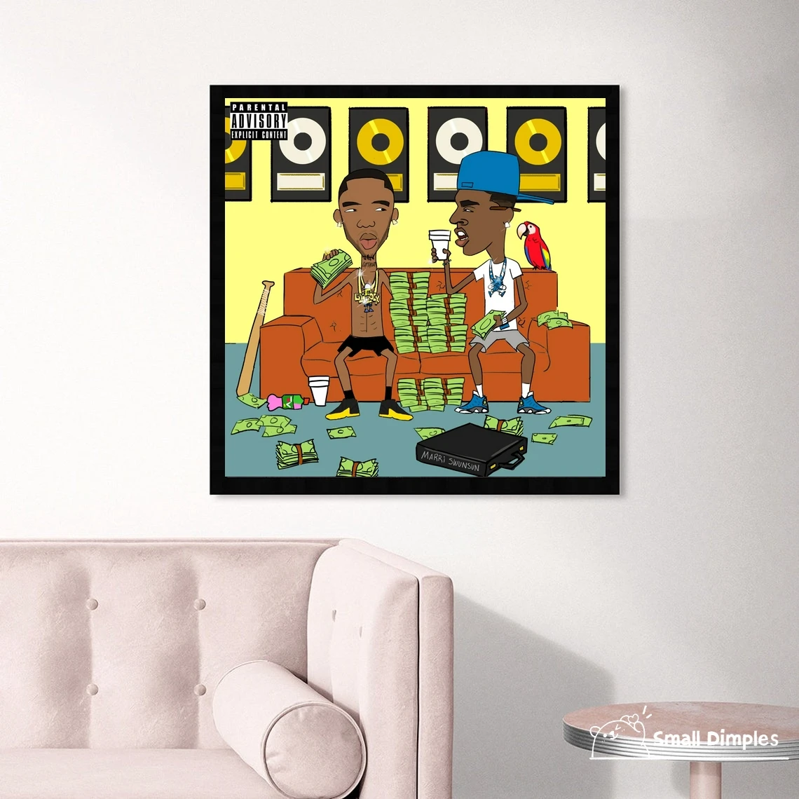 Young Dolph & Key Glock Dum And Dummer 2 Music Album Poster Canvas Art Print Home Decoration Wall Painting (No Frame)